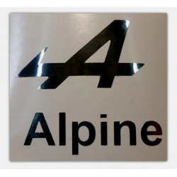 "A" de Alpine, Logo Chrome...