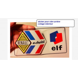 "Renault Elf" sticker de vitre