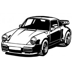 PORSCHE 911- silhouette en...