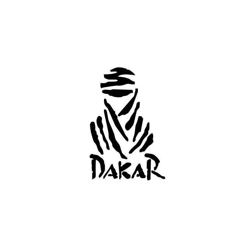 PARIS DAKAR sticker logo en découpe (R281)
