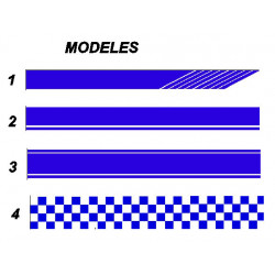 Bandes zèbra au mètre ref. 287