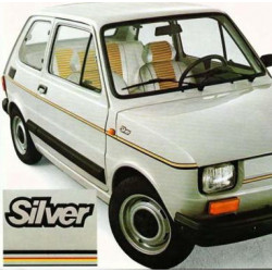 FIAT 126 serie Silver logo...