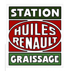 PLAQUE HUILE RENAULT